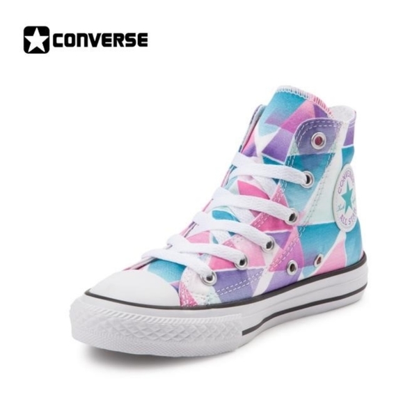 pink and blue converse